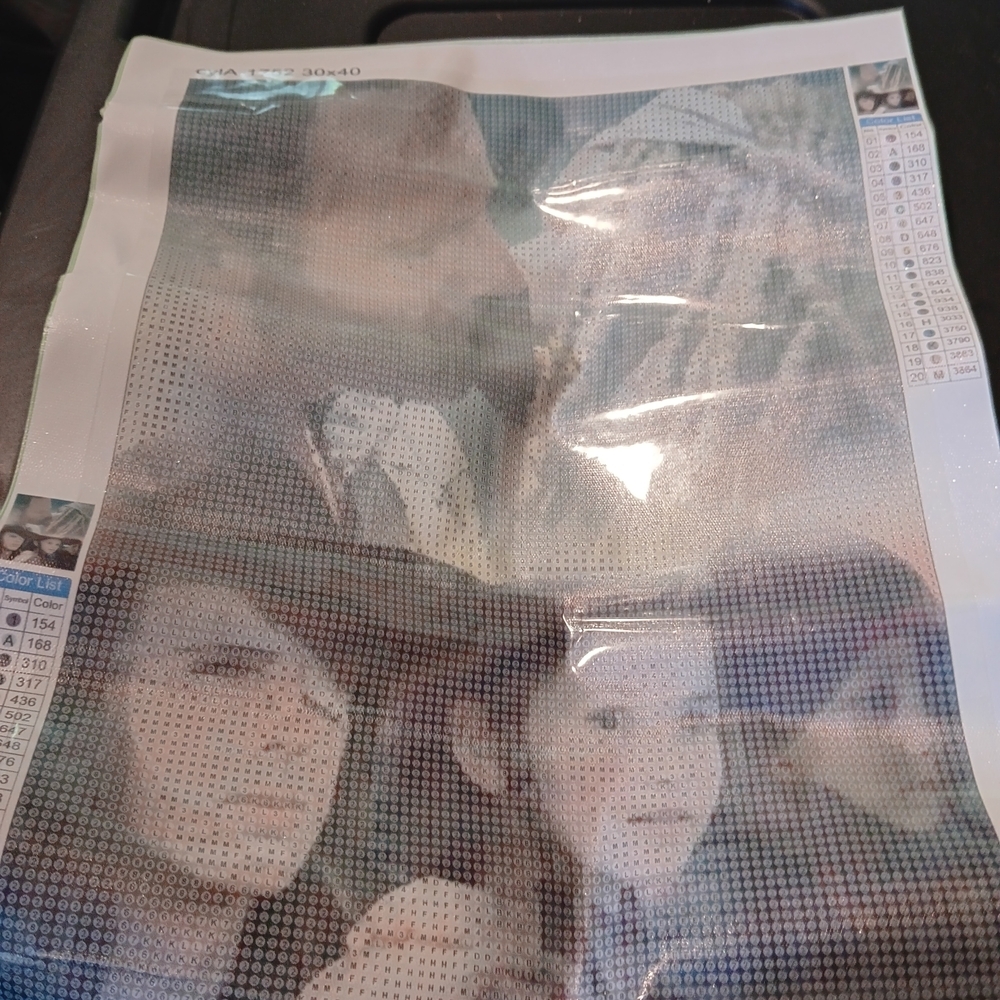 The Walking Dead Diamond Painting Kit with Grimes Family Portrait 30x40cm
